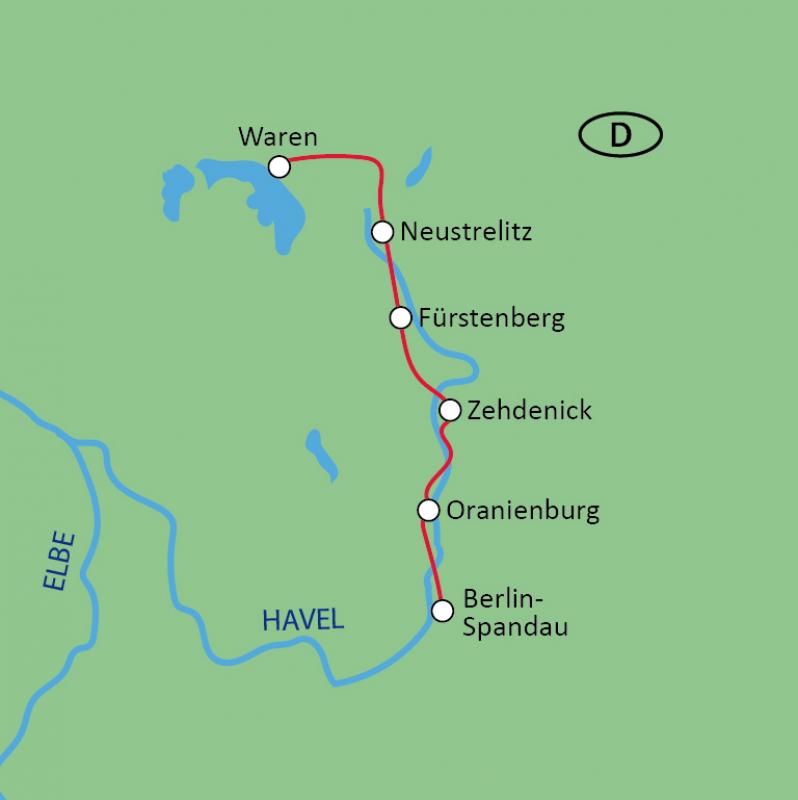 Karte Waren-Potsdam
